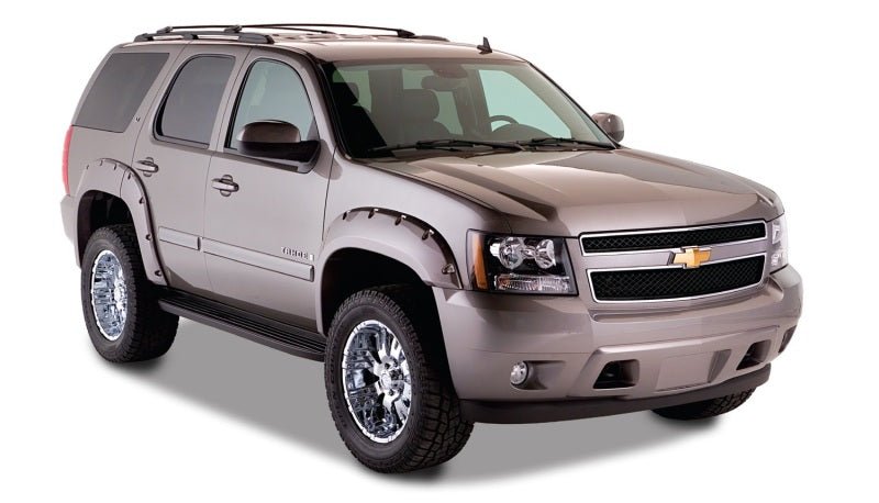 Bushwacker 07-14 Chevy Tahoe Pocket Style Flares 4pc Does Not Fit LTZ - Black - Crew Original