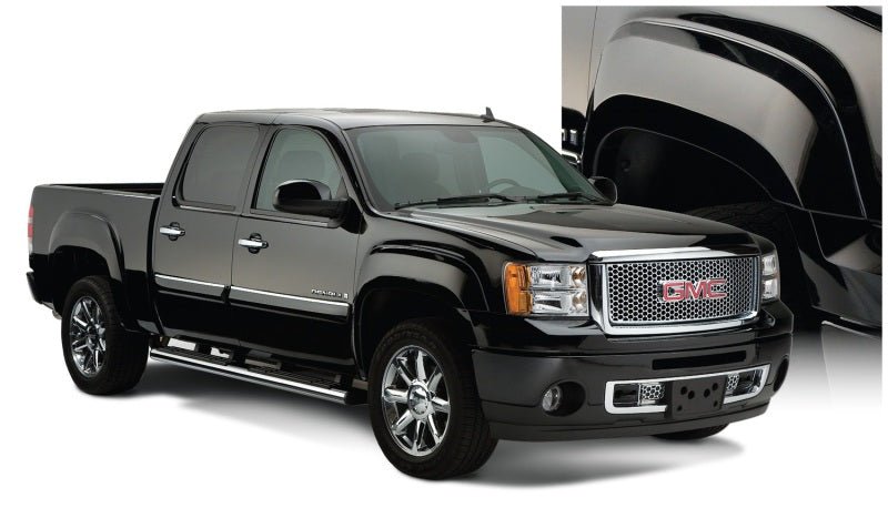 Bushwacker 07-14 GMC Sierra 2500 HD Fleetside OE Style Flares 4pc 78.0/78.7/97.6in Bed - Black - Crew Original