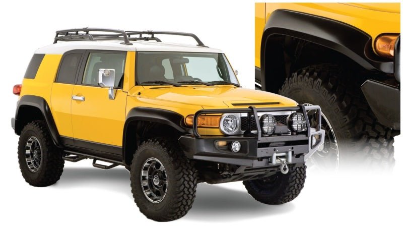 Bushwacker 07-14 Toyota FJ Cruiser Extend-A-Fender Style Flares 4pc - Black - Crew Original