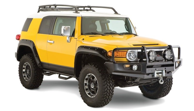 Bushwacker 07-14 Toyota FJ Cruiser Pocket Style Flares 4pc - Black - Crew Original