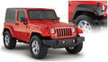 Bushwacker 07-18 Jeep Wrangler Pocket Style Flares 2pc - Black - Crew Original