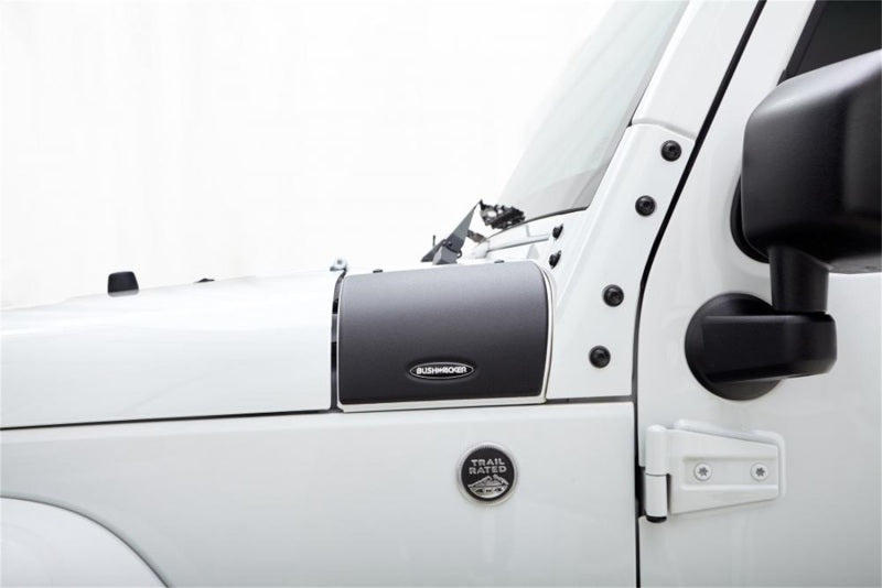 Bushwacker 07-18 Jeep Wrangler Trail Armor Cowl Cover - Black - Crew Original