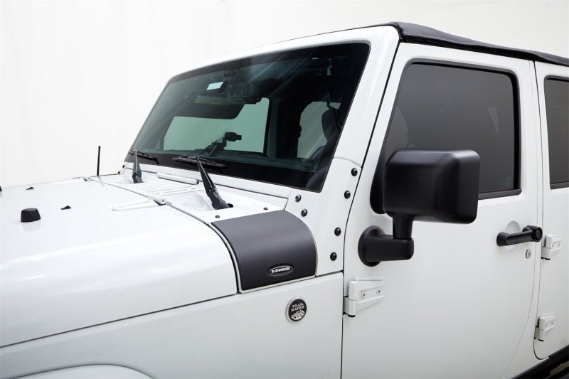 Bushwacker 07-18 Jeep Wrangler Trail Armor Cowl Cover - Black - Crew Original