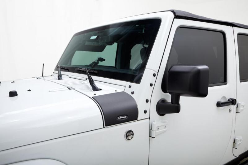 Bushwacker 07-18 Jeep Wrangler Trail Armor Cowl Cover - Black - Crew Original