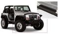 Bushwacker 07-18 Jeep Wrangler Trail Armor Rocker Panel and Sill Plate Cover - Black - Crew Original
