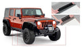 Bushwacker 07-18 Jeep Wrangler Unlimited Trail Armor Rocker Panel and Sill Plate Cover - Black - Crew Original