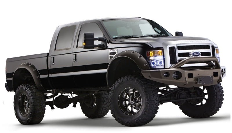 Bushwacker 08-10 Ford F-250 Super Duty Cutout Style Flares 2pc - Black - Crew Original