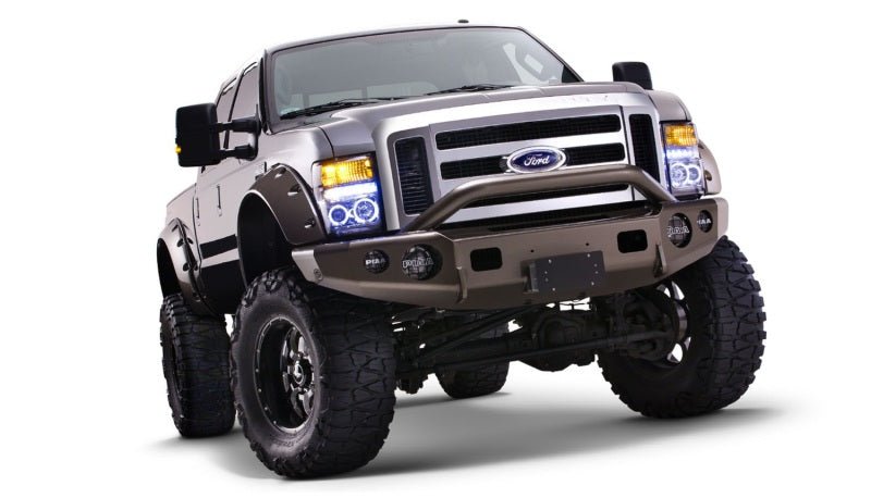 Bushwacker 08-10 Ford F-250 Super Duty Cutout Style Flares 2pc - Black - Crew Original