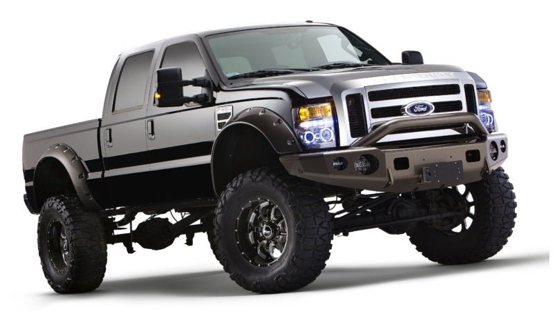 Bushwacker 08-10 Ford F-250 Super Duty Cutout Style Flares 2pc - Black - Crew Original