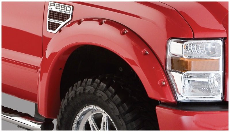 Bushwacker 08-10 Ford F-250 Super Duty Pocket Style Flares 2pc - Black - Crew Original