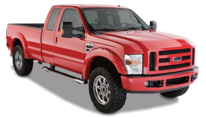 Bushwacker 08-10 Ford F-250 Super Duty Styleside Pocket Style Flares 4pc 81.0/96.0in Bed - Black - Crew Original