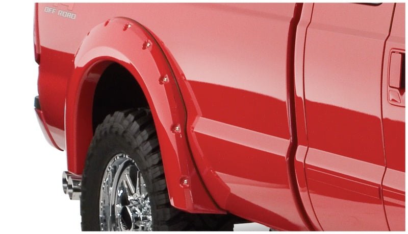 Bushwacker 08-10 Ford F-250 Super Duty Styleside Pocket Style Flares 4pc 81.0/96.0in Bed - Black - Crew Original
