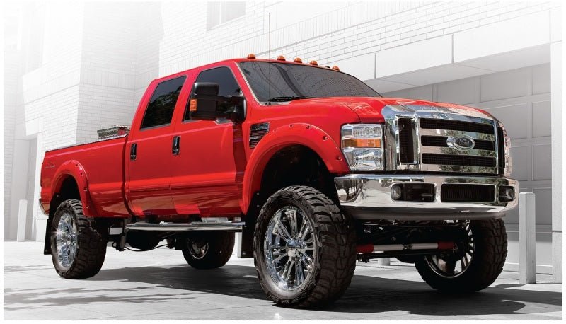 Bushwacker 08-10 Ford F-250 Super Duty Styleside Pocket Style Flares 4pc 81.0/96.0in Bed - Black - Crew Original