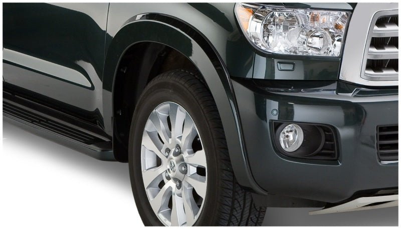 Bushwacker 08-15 Toyota Sequoia OE Style Flares 4pc Fits w/ Factory Mudflap - Black - Crew Original