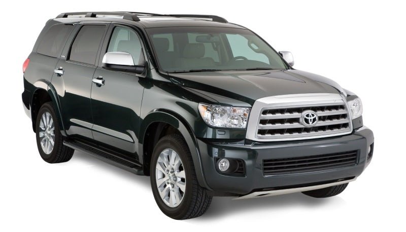 Bushwacker 08-15 Toyota Sequoia OE Style Flares 4pc Fits w/ Factory Mudflap - Black - Crew Original