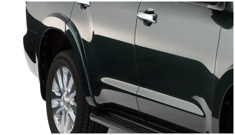 Bushwacker 08-15 Toyota Sequoia OE Style Flares 4pc Fits w/ Factory Mudflap - Black - Crew Original