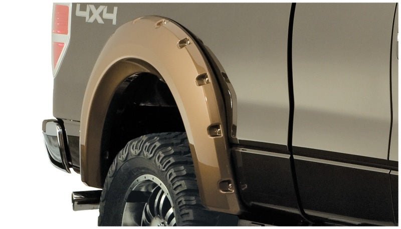 Bushwacker 09-14 Ford F-150 Styleside Max Pocket Style Flares 2pc 67.0/78.8/97.4in Bed - Black - Crew Original