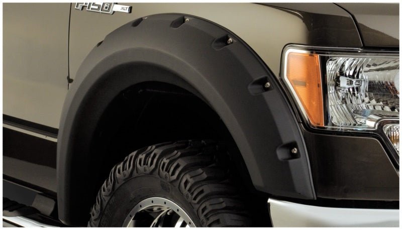 Bushwacker 09-14 Ford F-150 Styleside Max Pocket Style Flares 4pc 67.0/78.8/97.4in Bed - Black - Crew Original