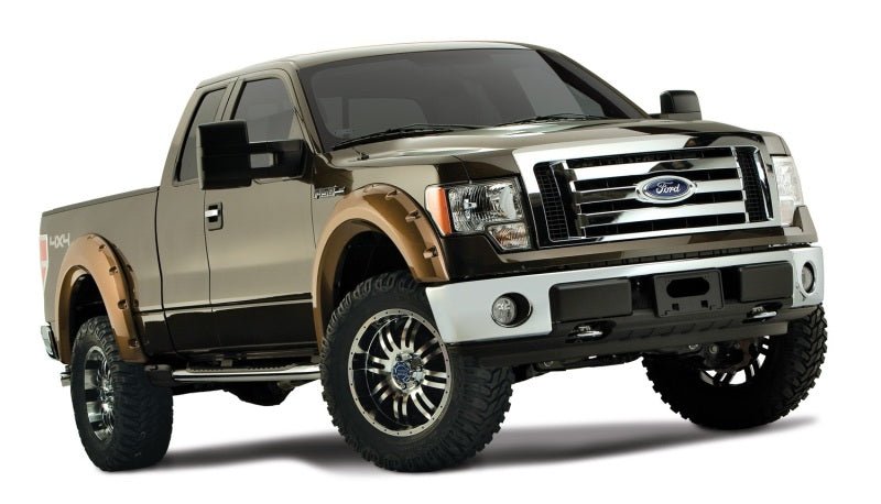 Bushwacker 09-14 Ford F-150 Styleside Max Pocket Style Flares 4pc 67.0/78.8/97.4in Bed - Black - Crew Original