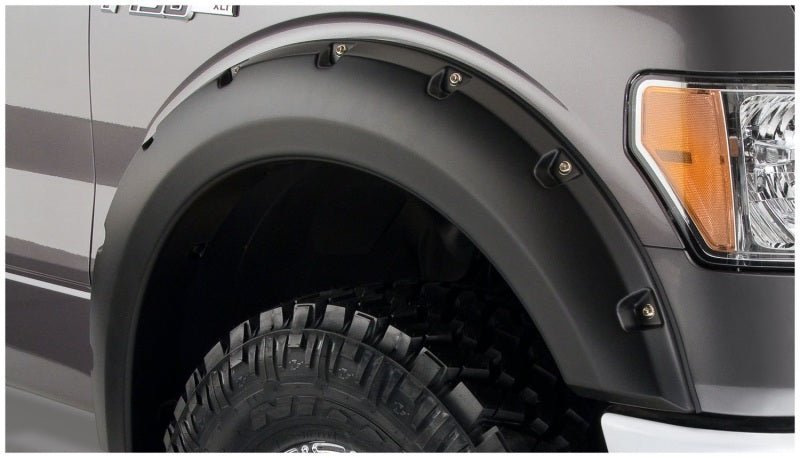 Bushwacker 09-14 Ford F-150 Styleside Pocket Style Flares 4pc 67.0/78.8/97.4in Bed - Black - Crew Original