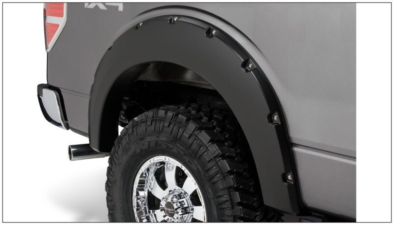 Bushwacker 09-14 Ford F-150 Styleside Pocket Style Flares 4pc 67.0/78.8/97.4in Bed - Black - Crew Original
