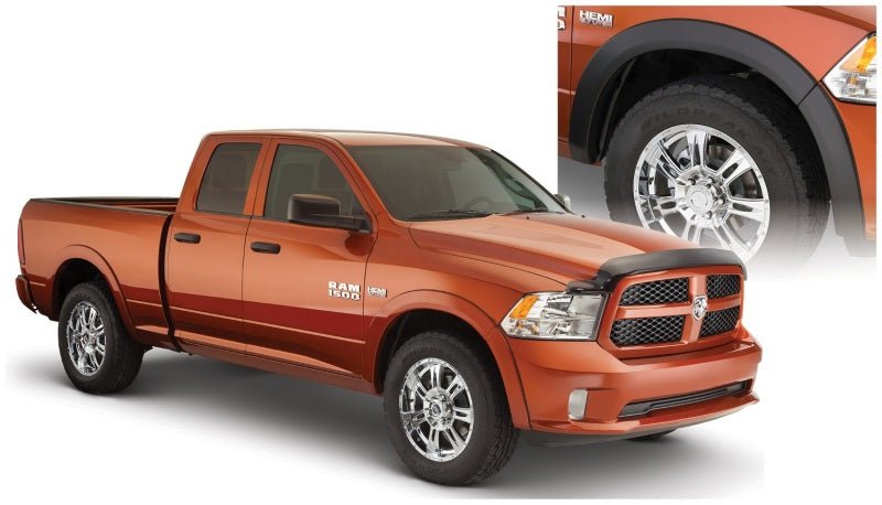 Bushwacker 09-18 Dodge Ram 1500 Fleetside OE Style Flares 4pc 67.4/76.3/96.3in Bed - Black - Crew Original