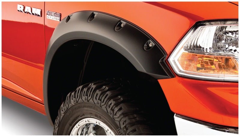 Bushwacker 09-18 Dodge Ram 1500 Pocket Style Flares 2pc - Black - Crew Original