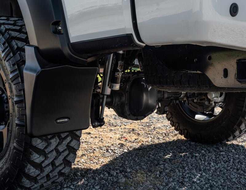 Bushwacker 09-18 Ram 1500 Trail Armor Rear Mud Flaps (Fits Pocket Style Flares) - Crew Original