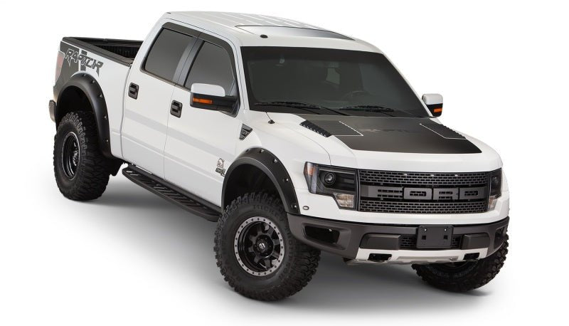 Bushwacker 10-14 Ford F-150 SVT Raptor Pocket Style Flares 4pc - Black - Crew Original