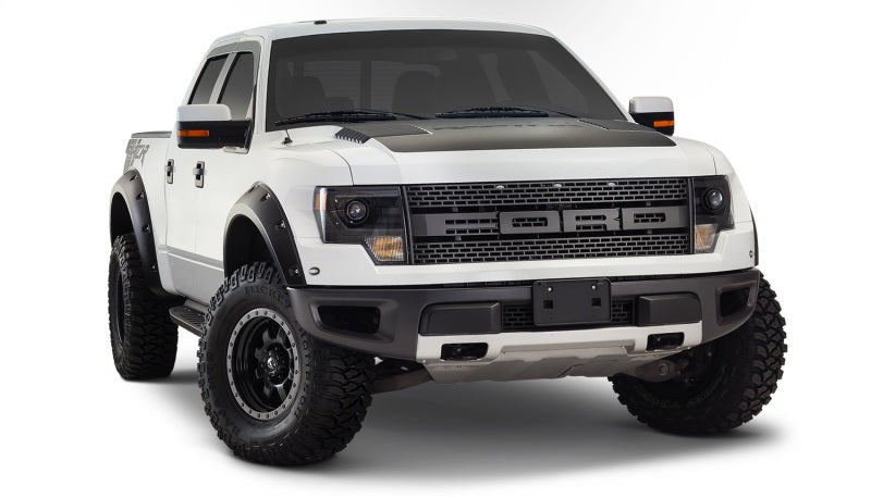 Bushwacker 10-14 Ford F-150 SVT Raptor Pocket Style Flares 4pc - Black - Crew Original