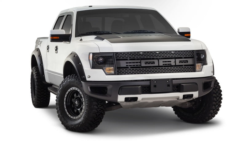 Bushwacker 10-14 Ford F-150 SVT Raptor Pocket Style Flares 4pc - Black - Crew Original