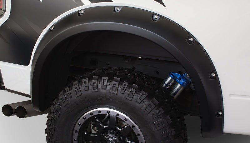 Bushwacker 10-14 Ford F-150 SVT Raptor Pocket Style Flares 4pc - Black - Crew Original