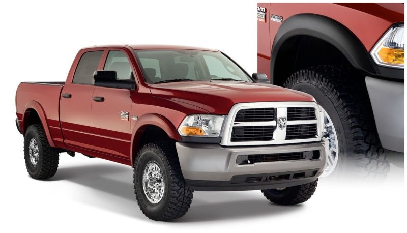 Bushwacker 10-18 Dodge Ram 2500 Fleetside Extend-A-Fender Style Flares 4pc 76.3/98.3in Bed - Black - Crew Original