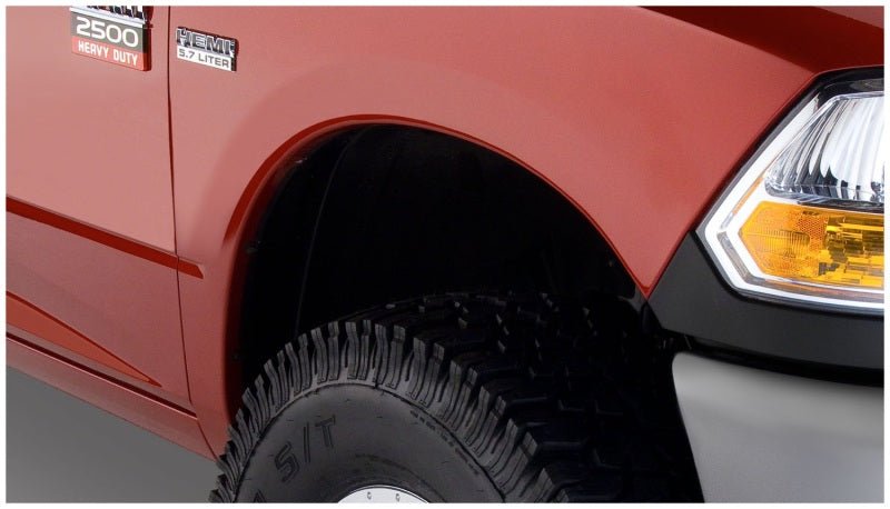 Bushwacker 10-18 Dodge Ram 2500 Fleetside Extend-A-Fender Style Flares 4pc 76.3/98.3in Bed - Black - Crew Original