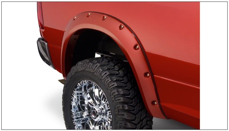 Bushwacker 10-18 Dodge Ram 2500 Fleetside Pocket Style Flares 4pc 76.3/98.3in Bed - Black - Crew Original