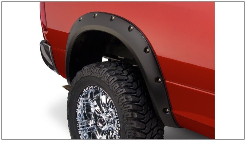 Bushwacker 10-18 Dodge Ram 2500 Fleetside Pocket Style Flares 4pc 76.3/98.3in Bed - Black - Crew Original