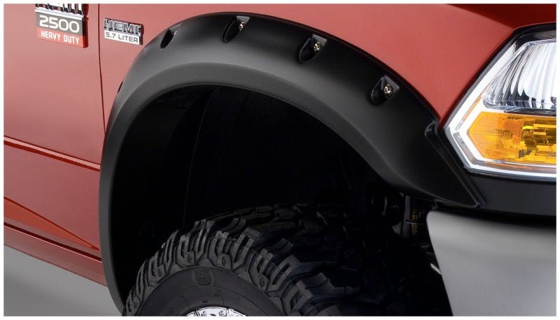 Bushwacker 10-18 Dodge Ram 2500 Pocket Style Flares 2pc - Black - Crew Original