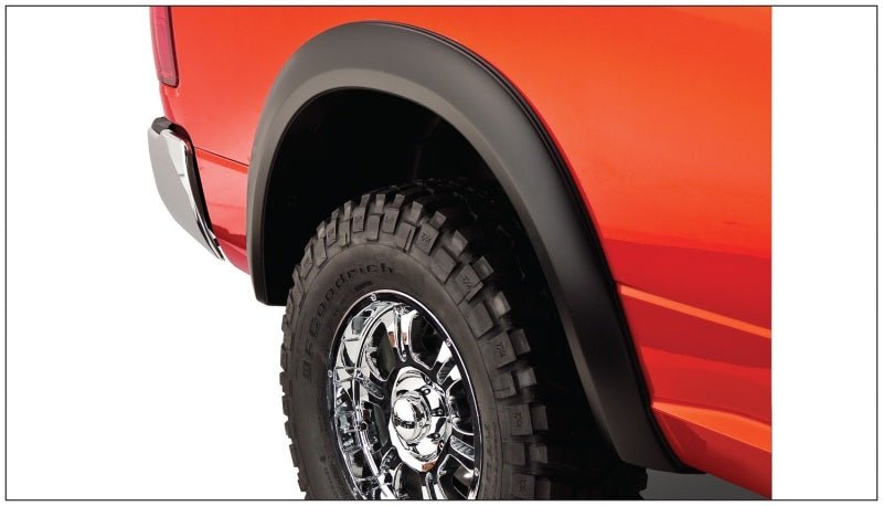 Bushwacker 10-18 Ram 1500 Fleetside Extend-A-Fender Style Flares 4pc 67.4/76.3/96.3in Bed - Black - Crew Original