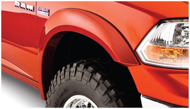Bushwacker 10-18 Ram 1500 Fleetside Extend-A-Fender Style Flares 4pc 67.4/76.3/96.3in Bed - Black - Crew Original