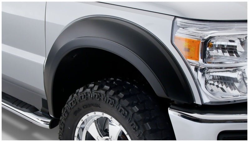 Bushwacker 11-16 Ford F-250 Super Duty Styleside Extend-A-Fender Style Flares 2pc - Black - Crew Original