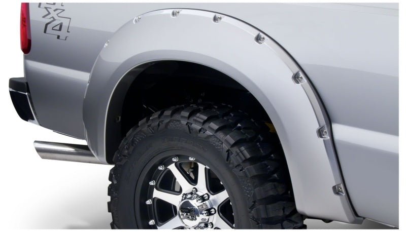 Bushwacker 11-16 Ford F-250 Super Duty Styleside Pocket Style Flares 4pc 98.0/81.8in Bed - Black - Crew Original