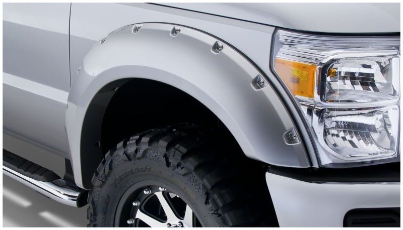 Bushwacker 11-16 Ford F-250 Super Duty Styleside Pocket Style Flares 4pc 98.0/81.8in Bed - Black - Crew Original