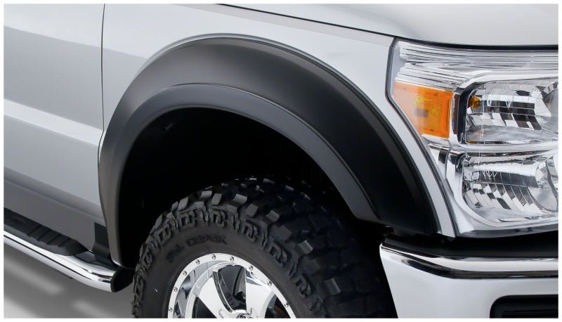 Bushwacker 11-16 Ford F-350 Super Duty Styleside Extend-A-Fender Style Flares 4pc - Black - Crew Original
