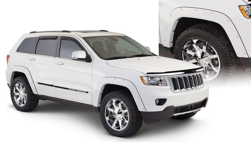 Bushwacker 11-18 Jeep Grand Cherokee Pocket Style Flares 4pc Does Not Fit SRT8 - Black - Crew Original