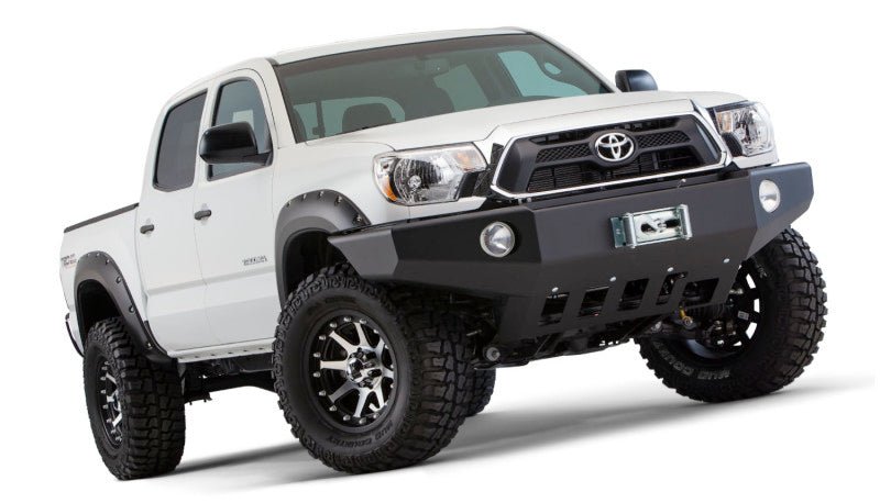 Bushwacker 12-15 Toyota Tacoma Fleetside Pocket Style Flares 4pc 60.3in Bed - Black - Crew Original