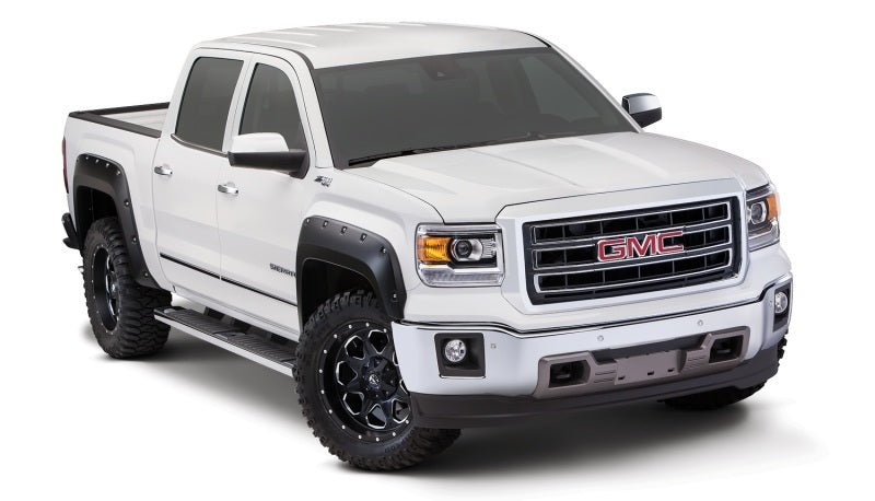 Bushwacker 14-15 GMC Sierra 1500 Pocket Style Flares 4pc - Black - Crew Original