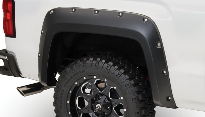 Bushwacker 14-15 GMC Sierra 1500 Pocket Style Flares 4pc - Black - Crew Original
