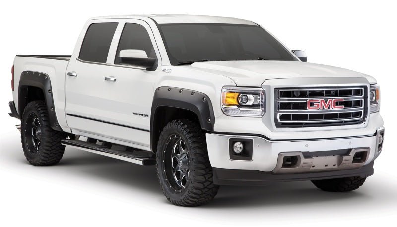 Bushwacker 14-15 GMC Sierra 1500 Pocket Style Flares 4pc - Black - Crew Original