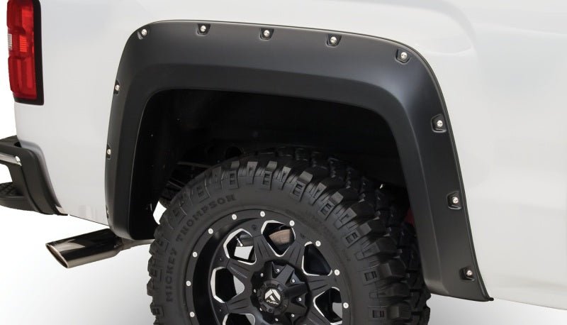 Bushwacker 14-15 GMC Sierra 1500 Pocket Style Flares 4pc - Black - Crew Original