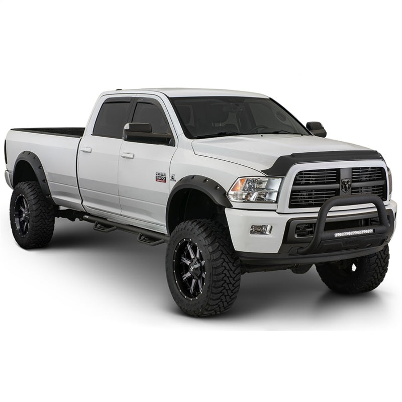 Bushwacker 14-18 Chevy Silverado 1500 Fleetside Max Pocket Style Flares 4pc 78.8/97.8in Bed - Black - Crew Original